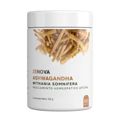 ZENITH - Ashwagandha Zenova 60 Cápsulas Adaptógeno Natural para Estrés, Energía y Sueño