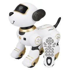 GENERICO - Perro robot inteligente + control remoto juguete electrónico dorado