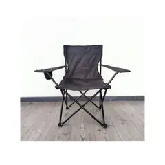 GENERICO - SILL CAMPING SILLA PORTATIL NEGRA-AZUL