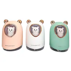 GENERICO - Humidificador Kawaii Luz LED USB Oso 300 ML