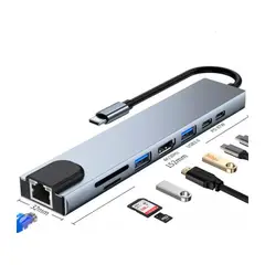 JALTECH - ADAPTADOR USB TIPO C 8 EN 1
