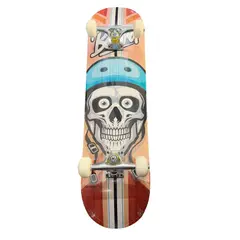 GENERICO - Tabla Skate Calavera Marrón