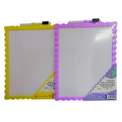 GENERICO - Tablero Pizarra Magnética Pequeña con Borrador y Marcador marco decorativo colores pastel