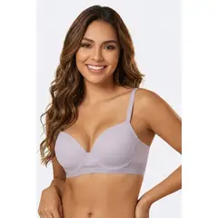 LILI PINK - Brasier individual con cobertura media confeccionado en microfibra