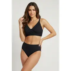 LILI PINK - Vestido de baño bikini en microfibra con textura de ojalillo