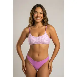 LILI PINK - Vestido de baño 2 piezas en microfibra panty doble faz