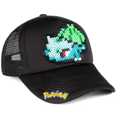 ARITEX - Gorra Poke Basaur Anime Pixel Art - Estilo Retro 8 Bits Videojuego