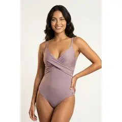 LILI PINK - Vestido de baño bikini confeccionado en microfibra satinada
