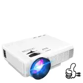 AMERICAN GENERICS - Mini Proyector WiFi y Bluetooth - Resolución nativa 1080P + Trípode