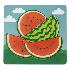 GENERICO - Rompecabezas Infantil Fruta Madera 8 Piezas Didáctico