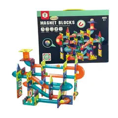 OTRAS MARCAS - Pista De Canicas Magnéticas Led 105 Piezas Multicolor