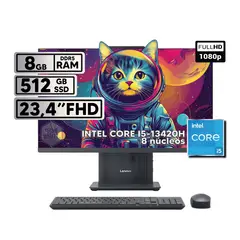 Lenovo - TODO EN UNO INTEL CORE I5-13420H 8GB RAM 512GB SSD 24 FHD
