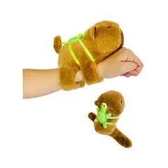 GENERICO - Peluche Pulsera Capibara Carpincho Suave Juguete Capyba 20cm Cola Giratoria Mochila Tortuga