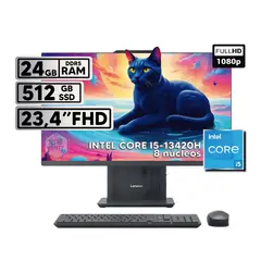 Lenovo - TODO EN UNO INTEL CORE I5-13420H 24GB RAM 512GB SSD 23.8 FHD