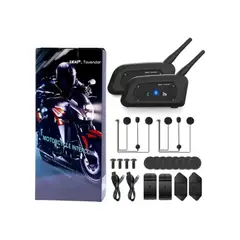 GENERICO - INTERCOMUNICAD OR DE MOTO V6 PLUS COLOR NEGRO