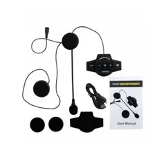 GENERICO - INTERCOMUNICAD OR DE MOTO BT12 COLOR NEGRO