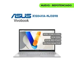 ASUS - Portatil X1504V Intel Core I3 1315U 512GB SSD PCIeG3 12GB DDR4 156 FHD