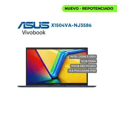 ASUS - Portatil X1504V Intel Core 5 120U, 512GB SSD PCIeG4, 12GB DDR4, 15.6" FHD