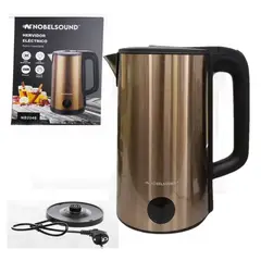 NOBELSOUND - Hervidor De Agua Eléctrico En Acero Inoxidable 2.0 Litros