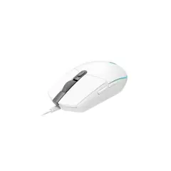 LOGITECH - Mouse Gamer G203 RGB USB 8000 DPI 6 Botones Color Blanco