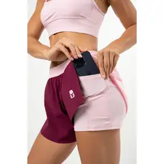 NO RULES - Short Running Performance Con lycra Berenjena