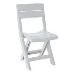 GENERICO - Silla Plástica Ergonomus Plegable Para Jardin Gris Luma