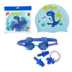 DEPORTES CBM - GORRO DE NATACION + GAFAS + TAPA OIDOS + NARIGUERA DISEÑO DE UNICORNIO
