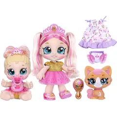 KINDI KIDS - Muñeca Tiara Sparkles Bebé Mascota
