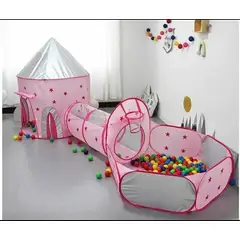 GENERICO - Carpa Castillo Camping princesa niños juego Piscina+Pelotas