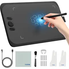 GENERICO - Tableta Gráfica Digitalizadora Panel 10x6pulg Ugee M808 Android PC + Accesorios