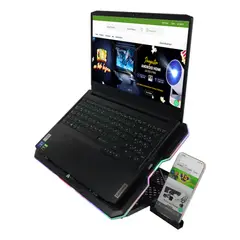 GENERICO - Base Refrigerante Gamer F15 con 15 Ventiladores Ajustable 12. 1- 17. 3