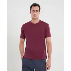 ATMOS - Camiseta Regular Con Estampado Para Hombre Vino
