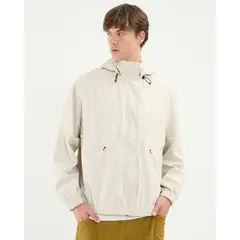 ATMOS - Chaqueta Rompevientos Con Bolsillos Para Hombre Crudo