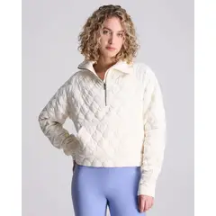 ATMOS - Chaqueta Acolchada Cuello Alto Para Mujer Marfil
