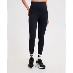ATMOS - Leggings Seamless Acanalado Para Mujer Negro