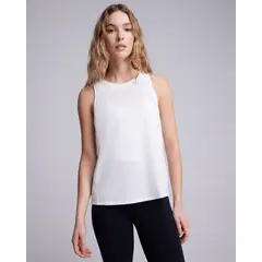 ATMOS - Camiseta Para Mujer Manga Sisa Cuello Redondo Color Marfil Marca #31090088