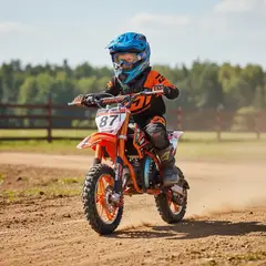 GENERICO - Moto Para Niños 60 Cc Dos Tiempos Color Naranja