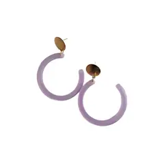 BY CAMI - Candonga Circle Mini en Resina Dorado By Cami®