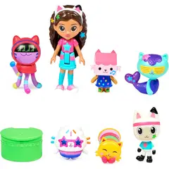 SPIN MASTER - Gabby's Dollhouse, Juego Set X 7 Figuras Deluxe Robot