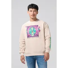 KOAJ - Buzo kaki claro cuello redondo de Rick and Hombre