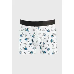 KOAJ - Bóxer medio en algodón con diseño y elástico liso, con Hombre
