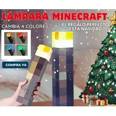 GAMER TECH - LAMPARA MINECRAFT DECORATIVA MULTICOLOR DECORACION PIEZA