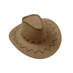 VELBROS - Sombrero Vaquero Texano Llanero Norteño Hombre Mujer Sol - Caqui