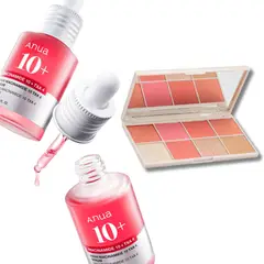 ANUA - Paleta De Rubores 8 Tonos Serum De Niacinamida Piel Perfecta
