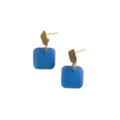 BY CAMI - Aretes Chess en Resina - By Cami®