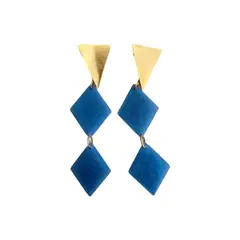 BY CAMI - Aretes Maxi Rombo en Resina By Cami®