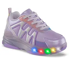 LOS GOMOSOS - Tenis Patines Luces Tiff Mora para Niña - Talla 36