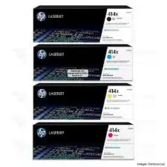 HP - JUEGO TONER 414X NEGRO - 414X COLORES ORIGINAL