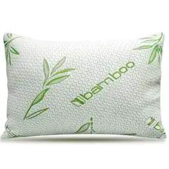 ONE PIXEL - Almohada De Fibra Sintetica Impermeable De Bambú Transpirable Para Dormitorio