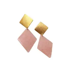 BY CAMI - Aretes Rombo en Resina By Cami®